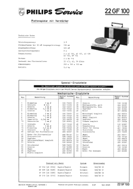 22GF100 /01B /04X; Philips; Eindhoven (ID = 3069502) R-Player