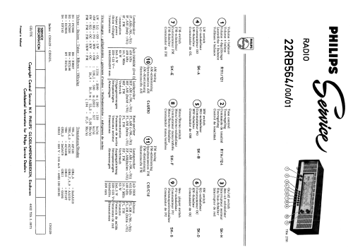 22RB564 /00 /01; Philips; Eindhoven (ID = 2010860) Radio