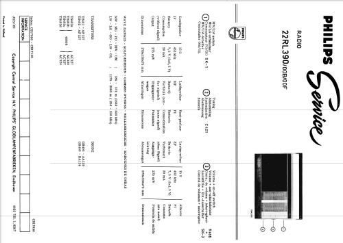 22RL390; Philips; Eindhoven (ID = 1995204) Radio