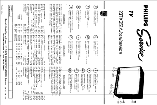 23TX351A /00B /05B /07B; Philips; Eindhoven (ID = 1510185) Televisión