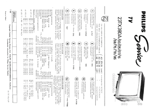 23TX380A /78; Philips; Eindhoven (ID = 1069192) Television