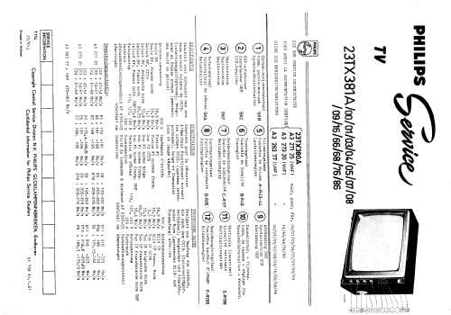 23TX381A /00 /05 /07; Philips; Eindhoven (ID = 1511297) Televisore