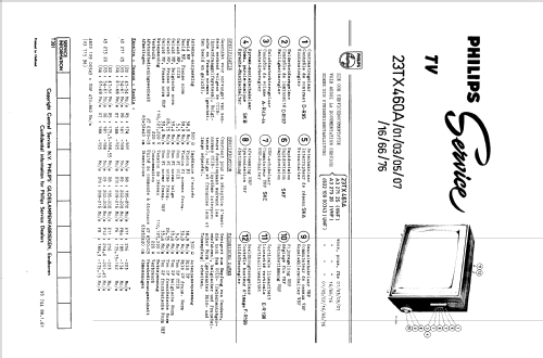 23TX460A /16 /66 /72; Philips; Eindhoven (ID = 1511809) Television