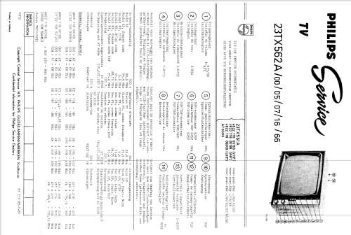 23TX562A /00 /05 /07; Philips; Eindhoven (ID = 1514492) Television