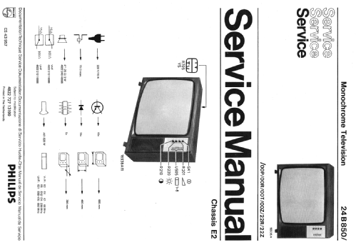 24B850/ 00P /00R /00T /00Z /22R /22Z Ch= E2; Philips; Eindhoven (ID = 1946931) Television