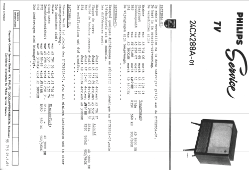 24CX288A /01; Philips; Eindhoven (ID = 1514459) Television