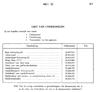 461U; Philips; Eindhoven (ID = 1939764) Radio