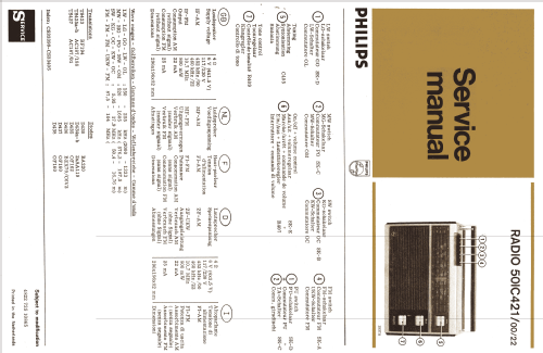 50IC421 /22; Philips; Eindhoven (ID = 1592294) Radio