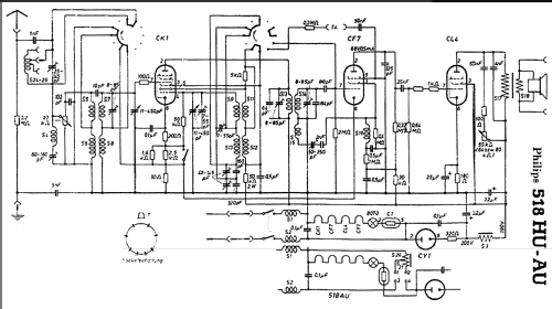 518AU; Philips; Eindhoven (ID = 724109) Radio