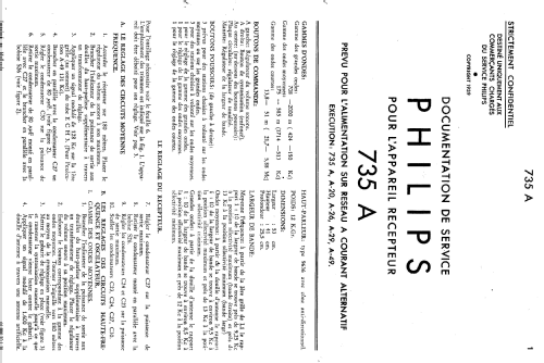 735A; Philips; Eindhoven (ID = 1846166) Radio