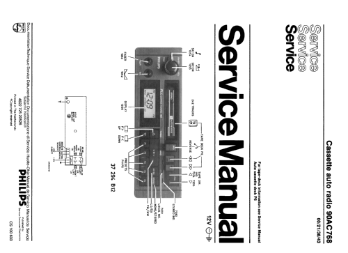 90AC768 /21; Philips; Eindhoven (ID = 1096701) Car Radio