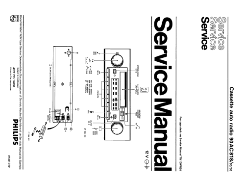 90AC818 /00; Philips; Eindhoven (ID = 1097180) Car Radio