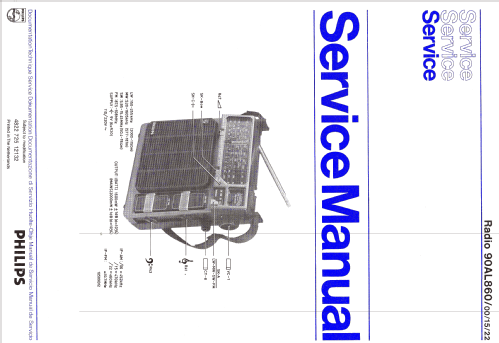 90AL860 /22; Philips; Eindhoven (ID = 1189477) Radio