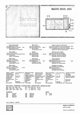 90RL298; Philips; Eindhoven (ID = 2805620) Radio