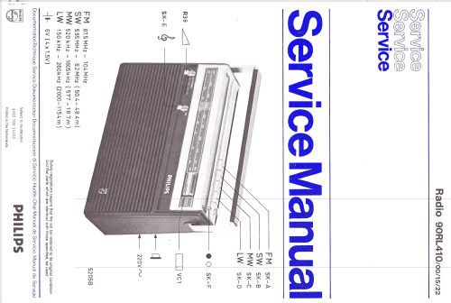 90RL410 /15; Philips; Eindhoven (ID = 1506111) Radio