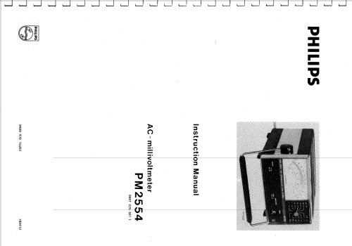 AC-Millivoltmeter PM2554; Philips; Eindhoven (ID = 1843875) Ausrüstung