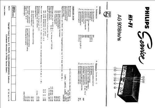 AG9018 /00 /16; Philips; Eindhoven (ID = 448220) Ampl/Mixer