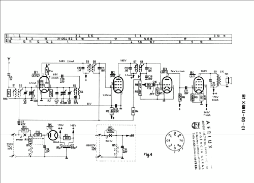 B1X68U /01; Philips; Eindhoven (ID = 378962) Radio