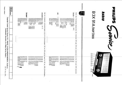 B3X91A /00G; Philips; Eindhoven (ID = 2527620) Radio