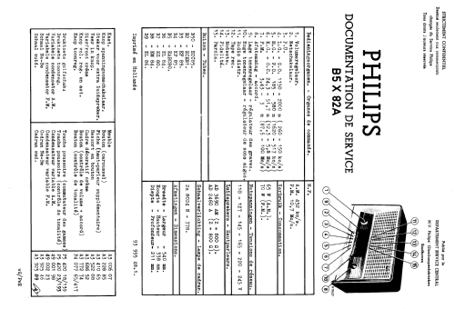 B5X82A; Philips; Eindhoven (ID = 1621915) Radio