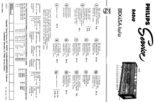 B6X45A /00 /02; Philips; Eindhoven (ID = 2034152) Radio