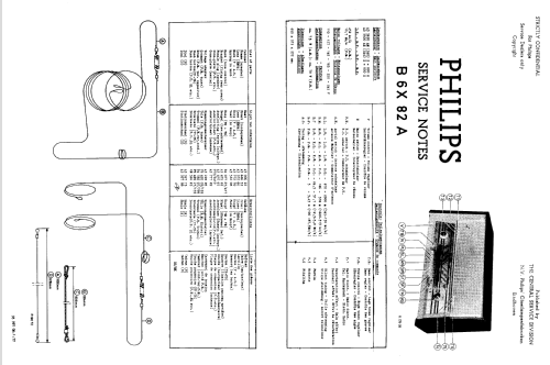 B6X82A; Philips; Eindhoven (ID = 1623413) Radio