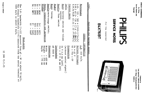 B4X76BT; Philips; Eindhoven (ID = 1927489) Radio