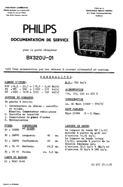 BX320U-01; Philips; Eindhoven (ID = 2857235) Radio