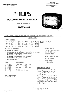 BX321A /64; Philips; Eindhoven (ID = 3035231) Radio