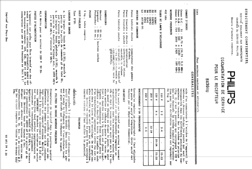 BX391U; Philips; Eindhoven (ID = 1634906) Radio