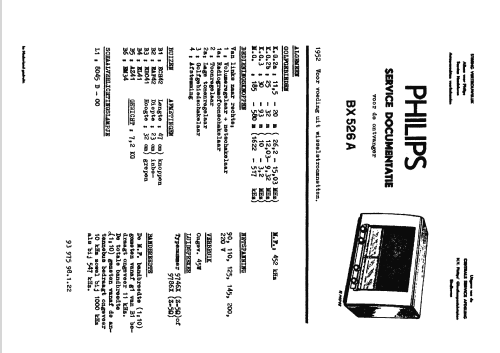 BX526A; Philips; Eindhoven (ID = 2537906) Radio