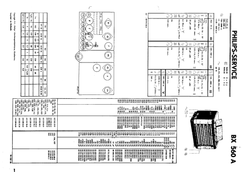 BX560A; Philips; Eindhoven (ID = 61086) Radio