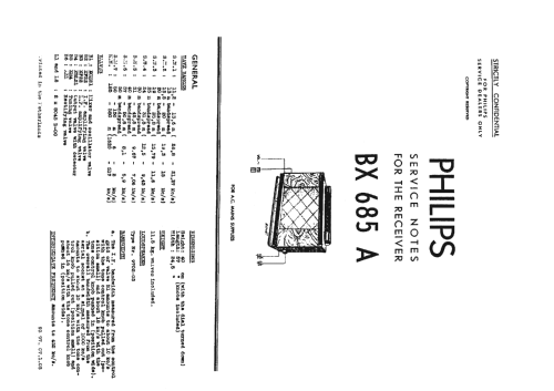 BX685A; Philips; Eindhoven (ID = 952036) Radio