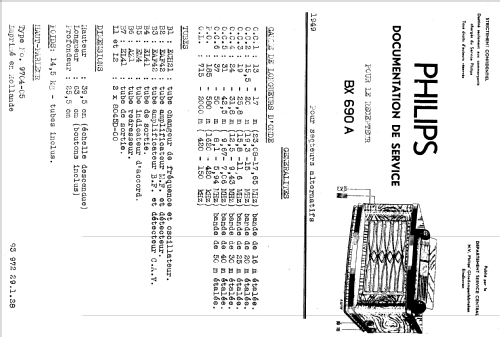 BX690A; Philips; Eindhoven (ID = 1645509) Radio