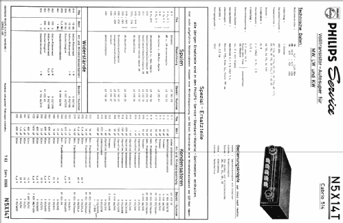 Cabrio 514 N5X14T; Philips; Eindhoven (ID = 176887) Car Radio