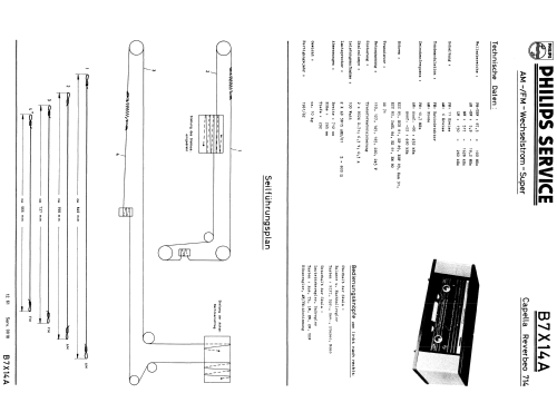 Reverbeo B7X14A /00 /01; Philips; Eindhoven (ID = 1856617) Radio