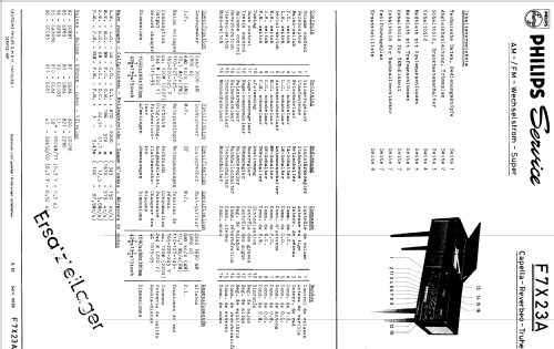 Capella-Reverbeo-Truhe F7X23A; Philips; Eindhoven (ID = 255412) Radio