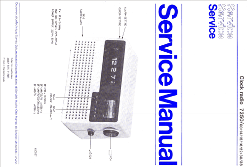 Clock-Radio 7250 /15; Philips; Eindhoven (ID = 1515697) Radio