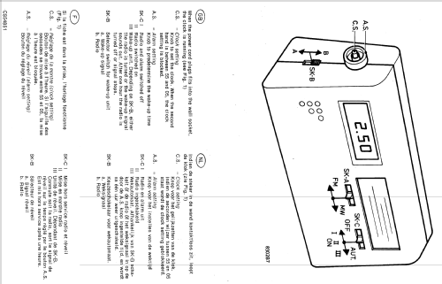 Clock-Radio 7250 /15; Philips; Eindhoven (ID = 1515698) Radio