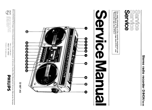 D8434 /00 /05; Philips; Eindhoven (ID = 737925) Radio