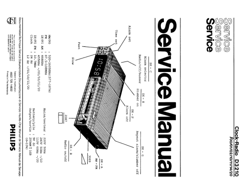 D3210 /00 /01 /02 /10 /11 /14 /20; Philips; Eindhoven (ID = 735966) Radio