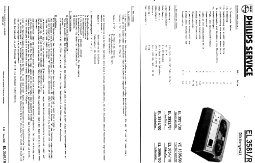 Diktiergerät EL3581 /R; Philips; Eindhoven (ID = 1771043) R-Player