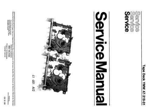 Dual Stereo Cassette Mechanism YMW47-319-01; Philips; Eindhoven (ID = 2585912) R-Player