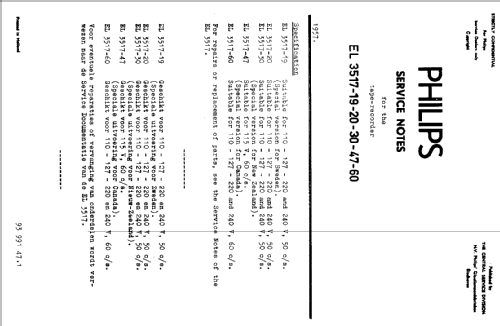 EL3517 /47; Philips; Eindhoven (ID = 1656085) Sonido-V