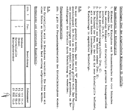 EL3925/00; Philips; Eindhoven (ID = 1639965) Microphone/PU