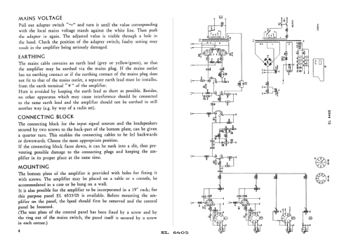 EL6405; Philips; Eindhoven (ID = 952956) Ampl/Mixer