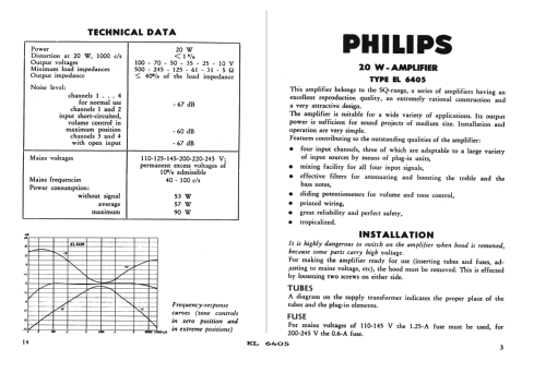 EL6405; Philips; Eindhoven (ID = 952958) Ampl/Mixer