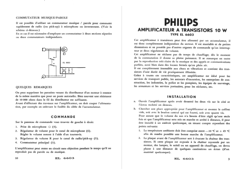 EL6603; Philips; Eindhoven (ID = 952768) Ampl/Mixer