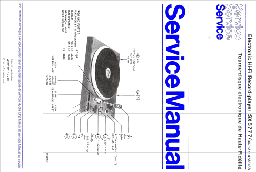 Electronic Hi-Fi Record Player SX5777 /38; Philips; Eindhoven (ID = 1111512) R-Player