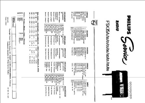 F5X35A /00 /01; Philips; Eindhoven (ID = 42055) Radio